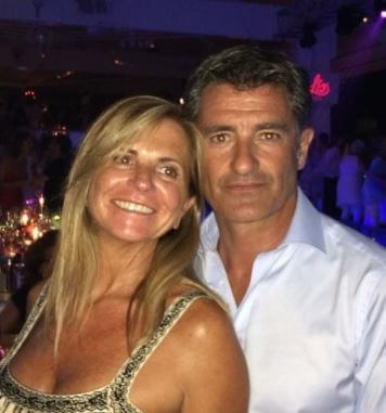 Merche Luengo with her husband Michel